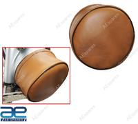 Coprifaro colore cammello 7" per Ariel BSA Norton Royal Enfield Triumph NUOVO