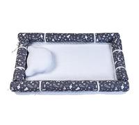 COPRIFASCIATOIO TESSILE BIANCO GRIGIO CON CUSCINO ORSO COLL. OZZY