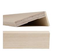 Coprifilo / Mostrina piatta impiallacciata lunghezza 300 cm con aletta 25 mm