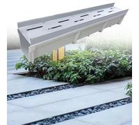 Coprifognature,. Canale di drenaggio for ciottoli e pietre pluviali, sistema di drenaggio decorativo a trincea, grondaia for drenaggio a pavimento for giardini e fattorie(20x15cm(7 7/8x5 7/8"))