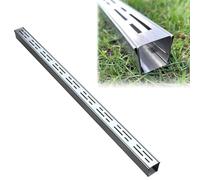 Coprifognature,. Sistema di drenaggio a trincea in metallo for esterni, tubo di drenaggio for doccia, kit di drenaggio a canale lineare for vialetto/cortile/patio/marciapiede/pavimentazione(10x5cm(4x2