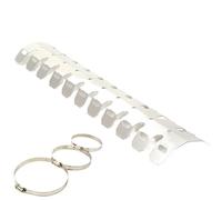 Copriforcella anteriore Adatto per YAMAHA YZ125 YZ250 YZ426F YZ450F 426F 250F Tubo di scarico moto Protezione gambe Copertura scudo termico(490MM Sliver)