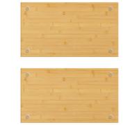 Coprifornelli 2 pz 50x28x1,5 cm in Bambù