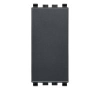 Copriforo 1 Modulo Design Italiano Per Serie Eikon Di Vimar - Colore: Grigio, CONFEZIONE: 1 pz.