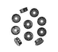 Copriforo Cavo Plastica 16-38mm Set10 Per Scrivania | Copriforo, Montaggio Semplice, Dimensioni Multiple, Aspetto Pulito(RSB-28)
