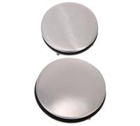Copriforo Lavello Cucina Argento 2 Pezzi per Rubinetto