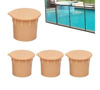 Copriforo per recinzione piscina, set di 4 pezzi di sicurezza resistente | Tappi di ricambio per terrazza e copertura del pavimento per la manutenzione di recinzioni esterne