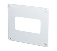Copriforo per tubo rettangolare 120 mm x 60 mm Bianco