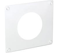 Copriforo per tubo tondo Ø 100 mm Bianco
