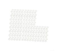 Copriforo per vite in plastica ABS, bianco, 1,36 mm, misura S bianca | Plastica ABS di alta qualità, strato resistente alle intemperie, bianco per la corrispondenza dei colori, protegge l'hardware