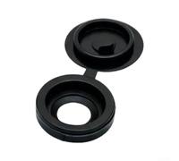 Copriforo per vite in plastica ABS, bianco, 1,36 mm, misura S, colore nero | Plastica ABS di alta qualità, strato resistente alle intemperie, bianco per la corrispondenza dei colori, protegge l'hardware