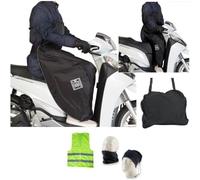 Coprigambe con imbottitura termica in pile sulle gambe LINUSCUD R194-X TUCANO URBANO COMPATIBILE CON MALAGUTI DVD 50 coperta termica scooter maxiscooter parannanza da indossare impermeabile