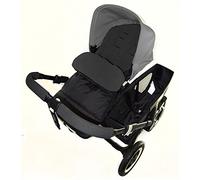 Coprigambe/Cosy Toes compatibile con passeggino Bugaboo Bee Black Jack