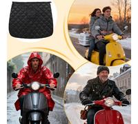 Coprigambe da scooter - PVC cotone 75 x 130 cm | grembiule per gambe da scooter con protezione da pioggia e freddo, molto spesso, antivento, resistente al freddo, tasche - copertura per gamba da sco
