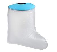 Coprigambe Impermeabile Per Doccia, Manicotto Per Doccia In PVC Per Adulti Con Piede Rotto, Copriscarpe Impermeabili Lunghezza 31 Cm Blu (piedi adulti)