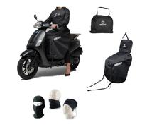 COPRIGAMBE PARANNANZA PER SCOOTER MAXISCOOTER IMPERMEABILE COMPATIBILE CON SYM SHARK 125 4V COPERTA TERMICA IMBOTTITA CON INTERNO FODERA IN POLIESTERE PER FREDDO PIOGGIA E VENTO