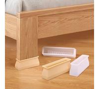 Coprigambe per mobili, confezione da 4 pezzi, in silicone denso per una stabilità antiscivolo, protezione del pavimento e un'efficace soppressione del rumore dei movimenti (giallo)