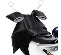 Coprigambe Scooter Universale, Grembiule per Scooter Caldo Antivento per Protezione Gambe con 2 Guanti da Manubrio, Impermeabile, PU Addensato, Facile Installazione, Coprigambe per Moto (Nero)