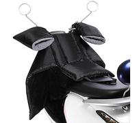 Coprigambe Scooter Universale, Grembiule per Scooter Caldo Antivento per Protezione Gambe con 2 Guanti da Manubrio, Impermeabile, PU Addensato, Facile Installazione, Coprigambe per Moto (Nero)