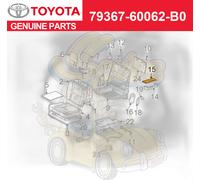 Coprigambe sedile originale Toyota Lexus 79367-60062-B0 2006-2009 4Runner