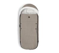 Coprigambe Stokke YOYO, Taupe - Fodera in Sherpa, Cappuccio in Pile con coulisse, Doppia Imbottitura - Lavabile in Lavatrice a 30°C - Include Borsa Piccola