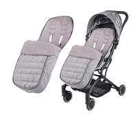 Coprigambe universale per passeggino in pile foderato, impermeabile e antivento, 2 in 1, fodera per passeggino invernale calda, smontabile, fodera per passeggino per neonati e bambini con chiusura a