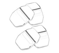 Copriganascio per Porta | Piastra di Sicurezza Autoadesiva in Acciaio Inossidabile da 4 Pezzi - Protezione Per Il Catenaccio,per Veicoli Fuoristrada