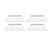Coprigiunto per Base Colonna Deck 4 X 4, Tipo Diviso, Pezzi | Non sbiadisce, bianco, dimensioni interne 10,2 x 10,2 cm, dimensioni esterne 15 x 15 cm, per recinzione corrimano portico