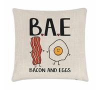 Copriguanciale Cushion BAE Bacon And Eggs In Cotone E Poliestere 40 x 40 cm