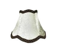 Coprilampada in tessuto con frange | Anello montatore E27, diffusione luce soffusa, utilizzo lampada da comodino/tavolo/parete