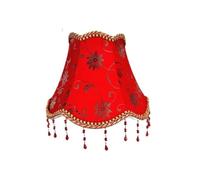 Coprilampada in tessuto con frange | Anello montatore E27, diffusione luce soffusa, utilizzo lampada da comodino/tavolo/parete