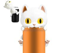 Coprilattina a Forma di Gatto Parabevanda Divertente Riutilizzabile