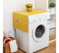 Coprilavatrice con 6 Tasche Portaoggetti Tappetino Protezione Superiore per Lavatrice Asciugatrice, Antiscivolo Antipolvere Per Lavanderia, Cucina Frigorifero Microonde Multiuso