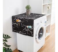 Coprilavatrice con 6 Tasche Portaoggetti Tappetino Protezione Superiore per Lavatrice & Asciugatrice Per Lavanderia Cucina Ideale per Famiglie