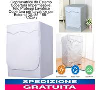 Coprilavatrice da Esterno Copertura Impermeabile, Telo Proteggi Lavatri 85x60x60