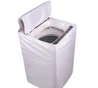 Coprilavatrice Da Esterno, Copri Lavatrice Esterni Home Lavatrice Asciugatrice Top Cover Automatico Protezione impermeabile Caso di protezione in poliestere Argento Roller Coperchi antipolvere(L)