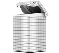 Coprilavatrice Da Esterno, Copri Lavatrice Esterni Lavatrice Coperchio di copertura Spessore Silver Rivestimento in argento Tessuto impermeabile Anti-UV Asciugatrice Cassa protettiva(A3,55x57x90cm M)