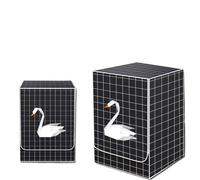 Coprilavatrice Da Esterno Copri lavatrice nero for pioggia e asciugatrice, tappetino anteriore impermeabile da 12 kg(A1,60x44x85cm S)