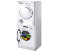 Coprilavatrice e Asciugatrice a Colonna 70,3x179x60,6 cm in Nobilitato 18 mm Bianco