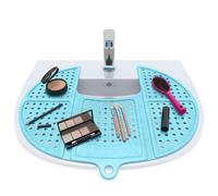 Coprilavello pieghevole - Tappetino per la pulizia dei pennelli da trucco in silicone - Organizer per utensili caldi - Accessorio indispensabile