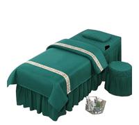 coprilettino estetica 4 pezzi set di biancheria da letto for salone bellezza, lenzuola spesse for massaggi spa, copriletto for, federa copripiumino(2,180x60)