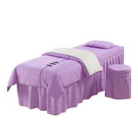 coprilettino estetica Copriletto con bottoni, copriletto for spa e massaggi, coprisgabello, federa for cuscino, piumone(PURPLE,70X190cm)
