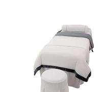 coprilettino estetica Set di biancheria da letto 4 pezzi for salone bellezza, massaggi, spa, relax, lenzuola, gonna, sgabello, federa, copripiumino(Y-11-2,80x190cm 4pcs)