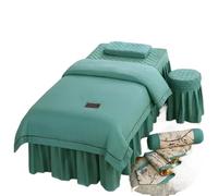 coprilettino estetica Set di biancheria da letto for salone bellezza 4 pezzi, lenzuola delicate sulla pelle, copriletto for spa e massaggi, coprisgabello(9,180X60)