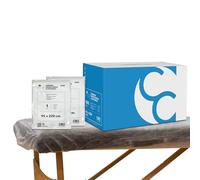 Coprilettino Massaggio 220x95 cm - 50 Pezzi - Lenzuolino con Angoli Elastici Usa e Getta per Estetica, Fisioterapia, Massaggi, Tattoo