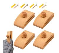 Copriletto copriletto per schermo da parete, grucce per tappeto da parete,Abbracci per coperta 4 pezzi di tappeto - Elegante clip per arazzo rustico versatile per la decorazione dell'hotel in