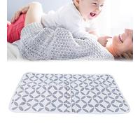 Copriletto da viaggio portatile, pannolino per bambini morbido e confortevole, eccellente artigianato Educazione precoce per bambini educativi per la casa(White hollow circle)