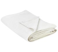 Copriletto decorativo a tinta unita in cotone 220 x 240 cm Beige Chiaro Ragala