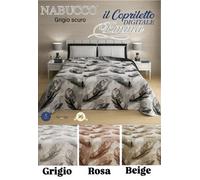 COPRILETTO ESTIVO SINGOLO STAMPA DIGITALE NABUCCO PIUME