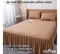 Copriletto Foglio Letto Gonna Doppio Pieno Regina King Size Decorazione Casa